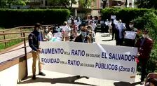 Protesta en Zaragoza contra un nuevo hachazo del Gobierno aragonés a la enseñanza concertada