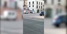 Investigado por bajar con su coche por unas escaleras en el casco peatonal de Langa de Duero (Soria)