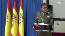 El emotivo 'Hallelujah' de un teniente coronel durante el homenaje a los militares víctimas del Covid-19