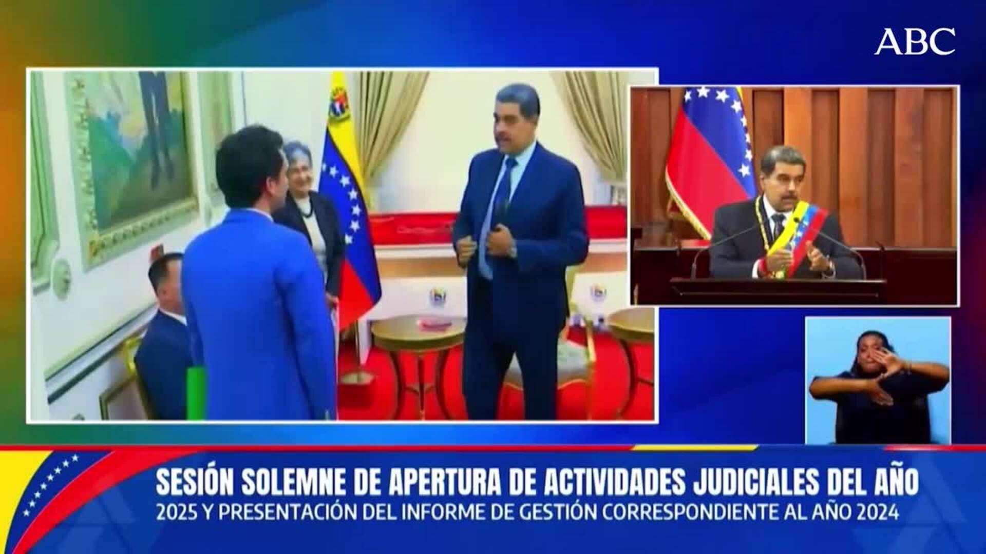 Richard Grenell (tercero por la derecha) junto a seis estadounidenses excarcelados por Venezuela. En vídeo, declaraciones de Maduro tras su encuentro con Grenell.