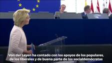 La democristiana Von der Leyen logra ser elegida con un gran discurso europeísta