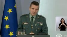El Jefe de Estado Mayor dice que la Guardia Civil trabaja para «minimizar» las críticas al Gobierno