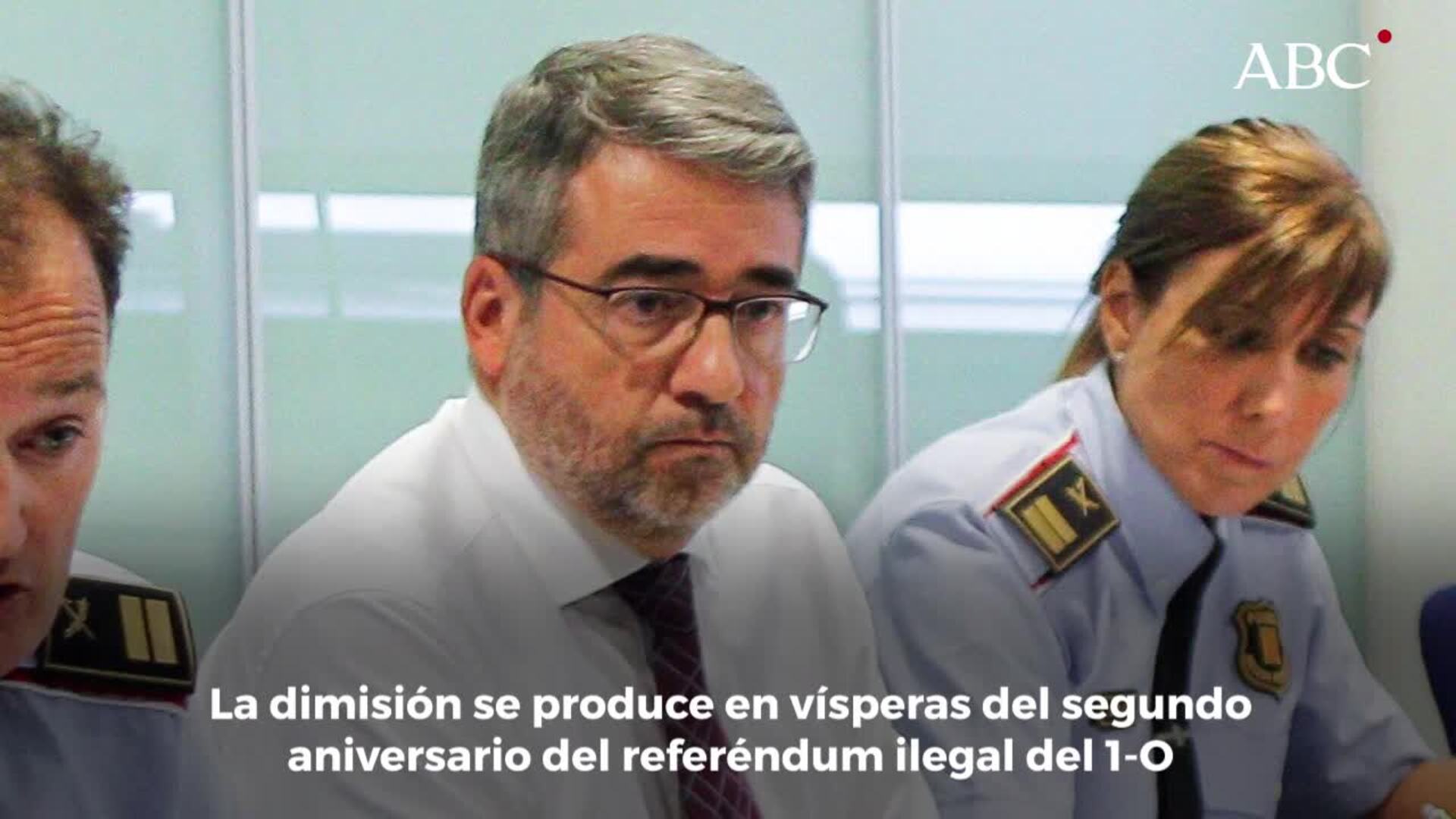 Dimite Andreu Martínez, jefe de los Mossos, en vísperas del 1-O