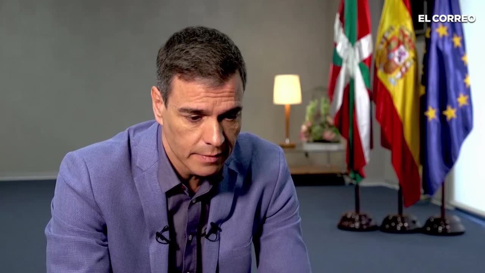 El presidente del Gobierno, en un momento de la entrevista, concedida a Colpisa y los periódicos regionales de Vocento.