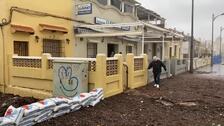 Caos total en las playas y los campos de Valencia tras el paso del temporal