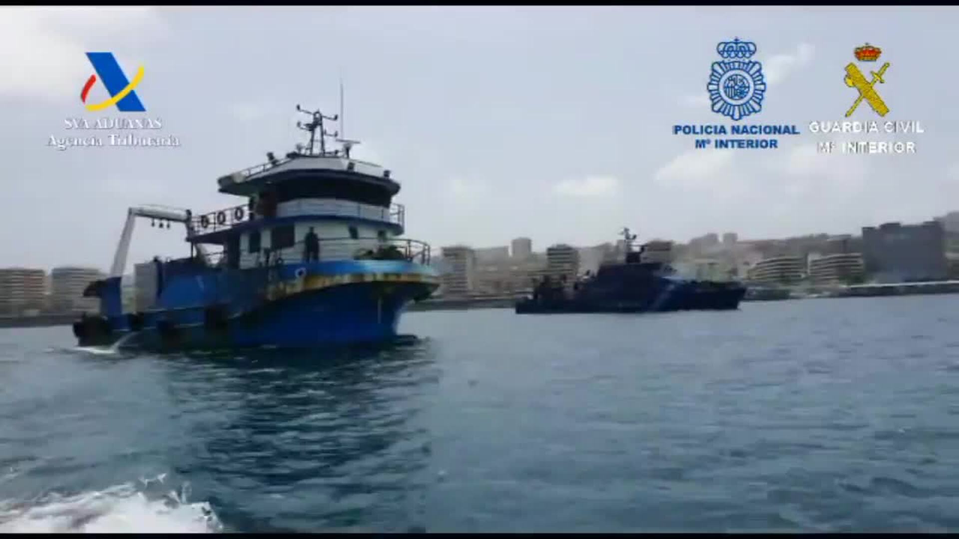 Interceptan un pesquero con más de 2.900 kilos de cocaína