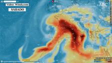 La nube de dióxido de azufre ya cubre Ibiza y Formentera y la costa de Murcia