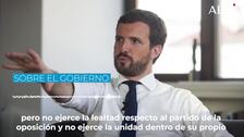 Pablo Casado: «El debate sobre la Monarquía es suicida para la concordia nacional»