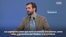 PP y Cs acusan a Sánchez de buscar un indulto encubierto para Junqueras con una rebaja de penas