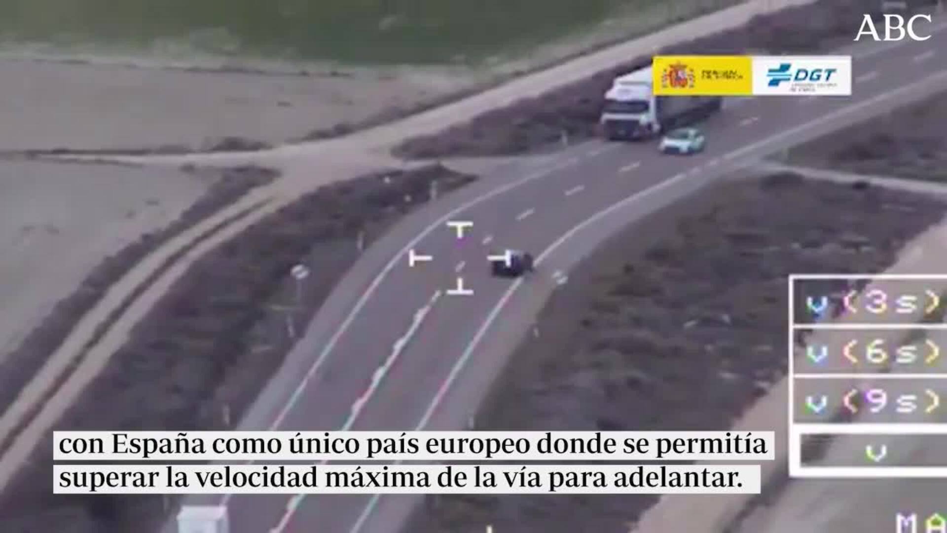 La DGT elimina la posibilidad de superar el límite máximo de velocidad para adelantar