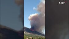 Vídeo: Incendio en el puerto de la Cruz Verde, en la Comunidad de Madrid