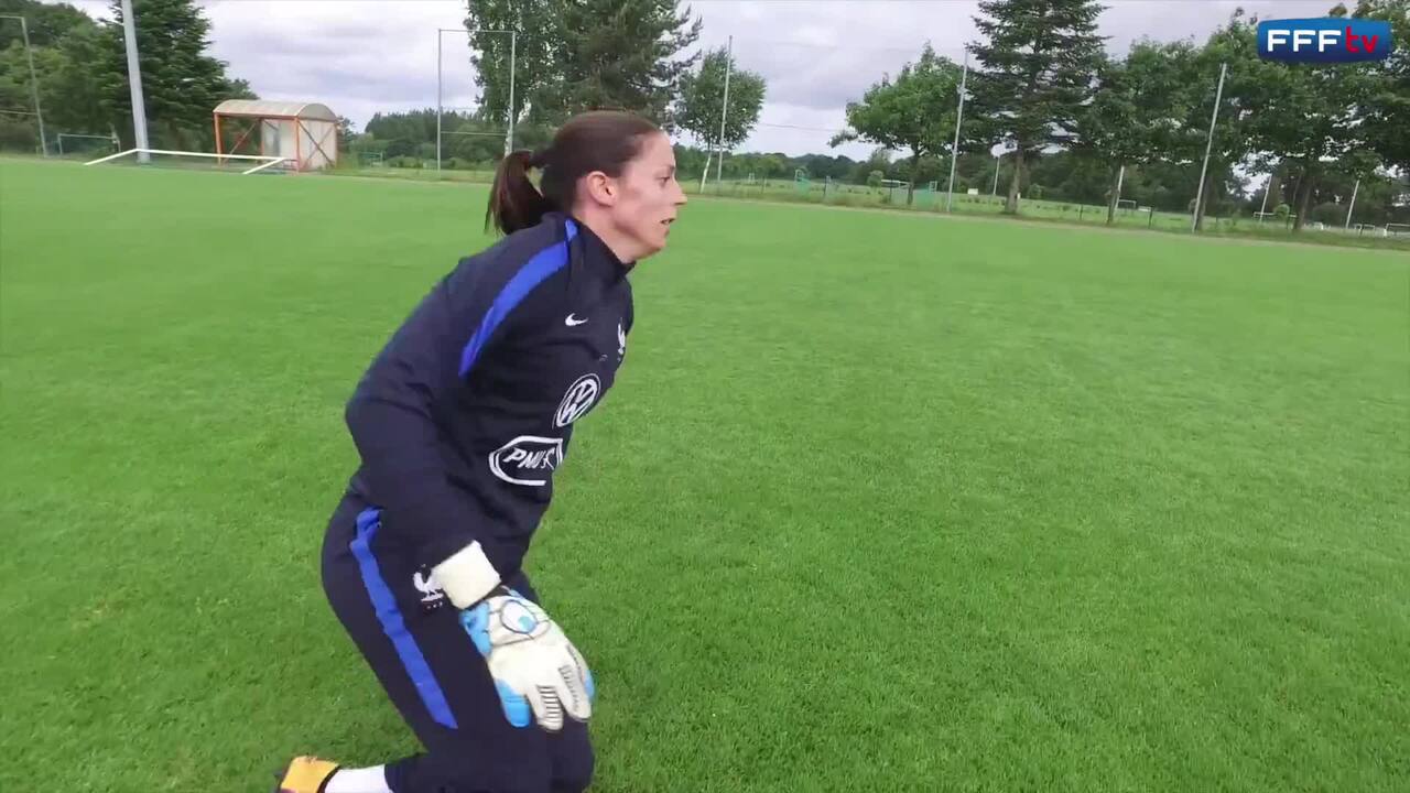 L'entrainement des 4 gardiennes de but