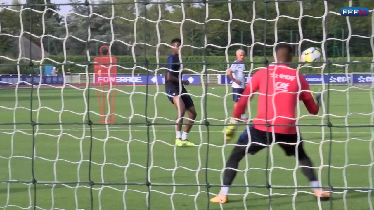 Le 1er entrainement à Clairefontaine