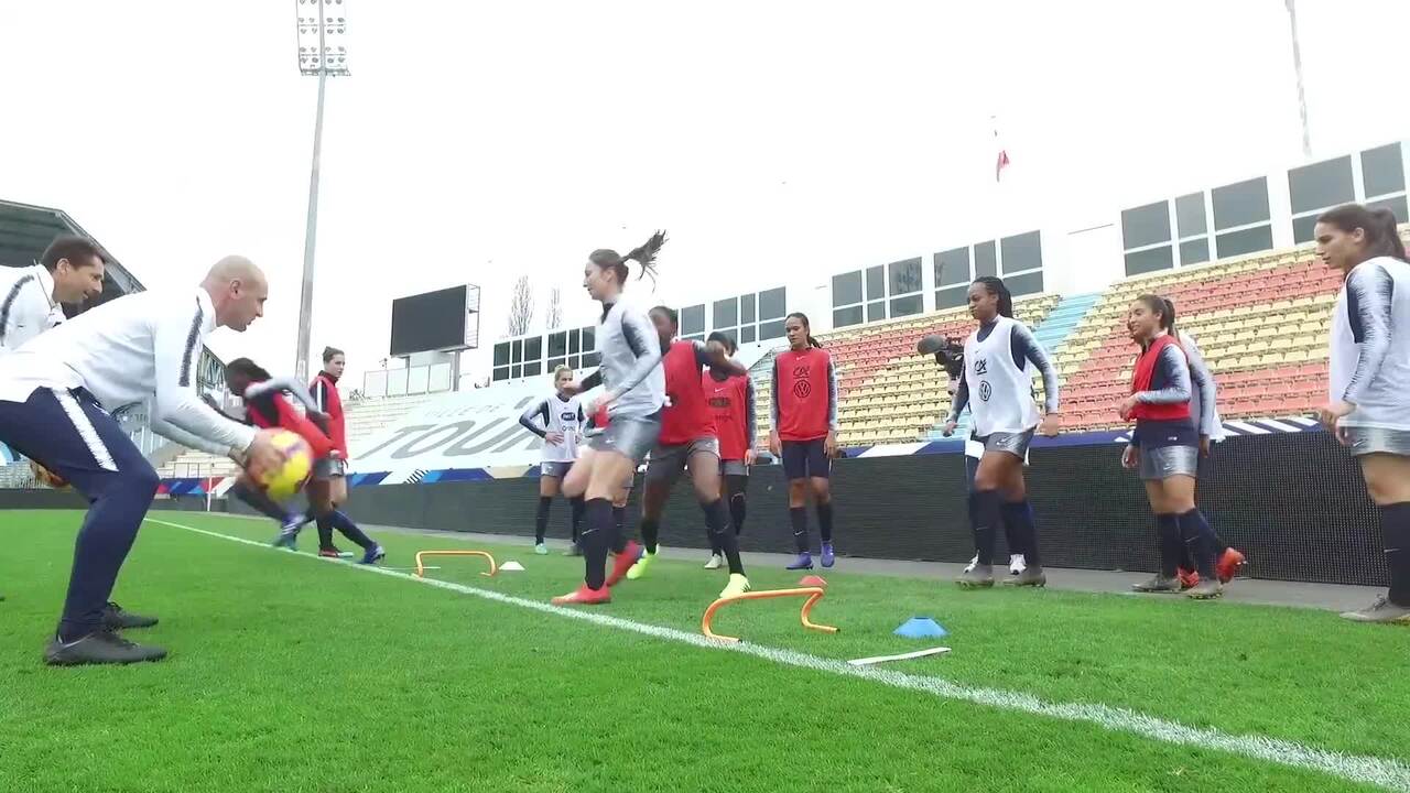Séance de vivacité avant le match