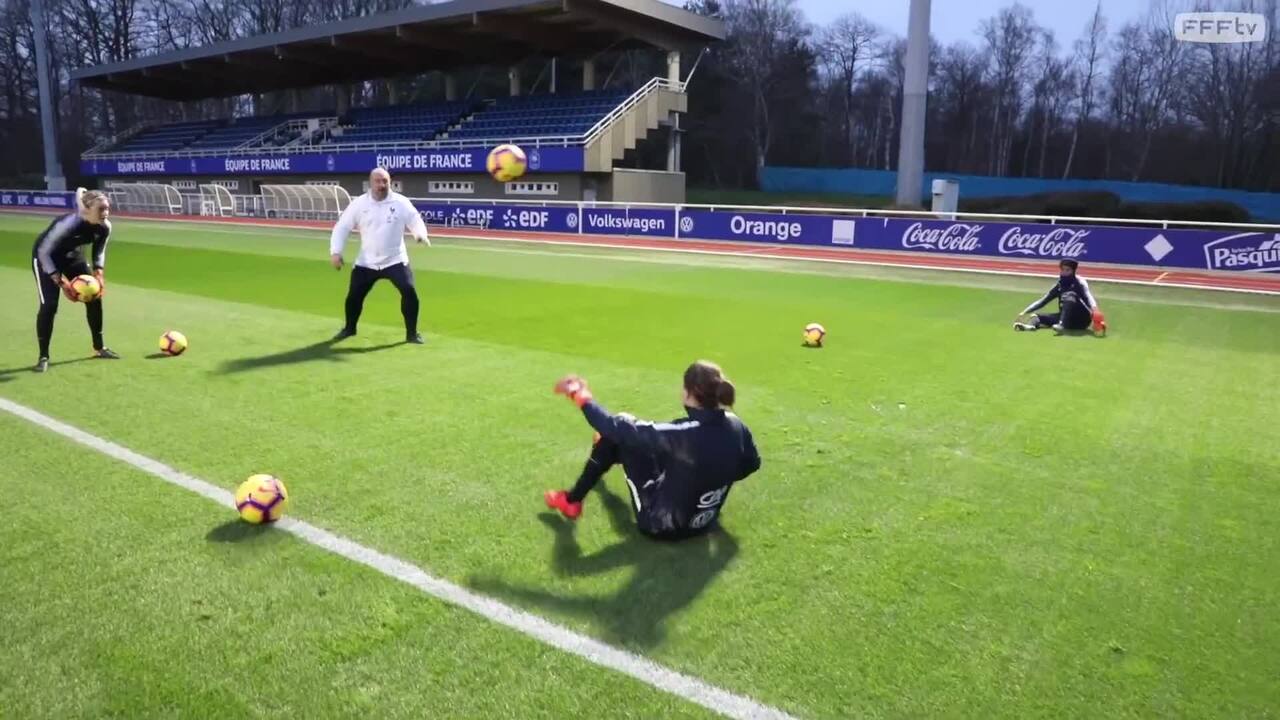 L'entraînement des gardiennes de but