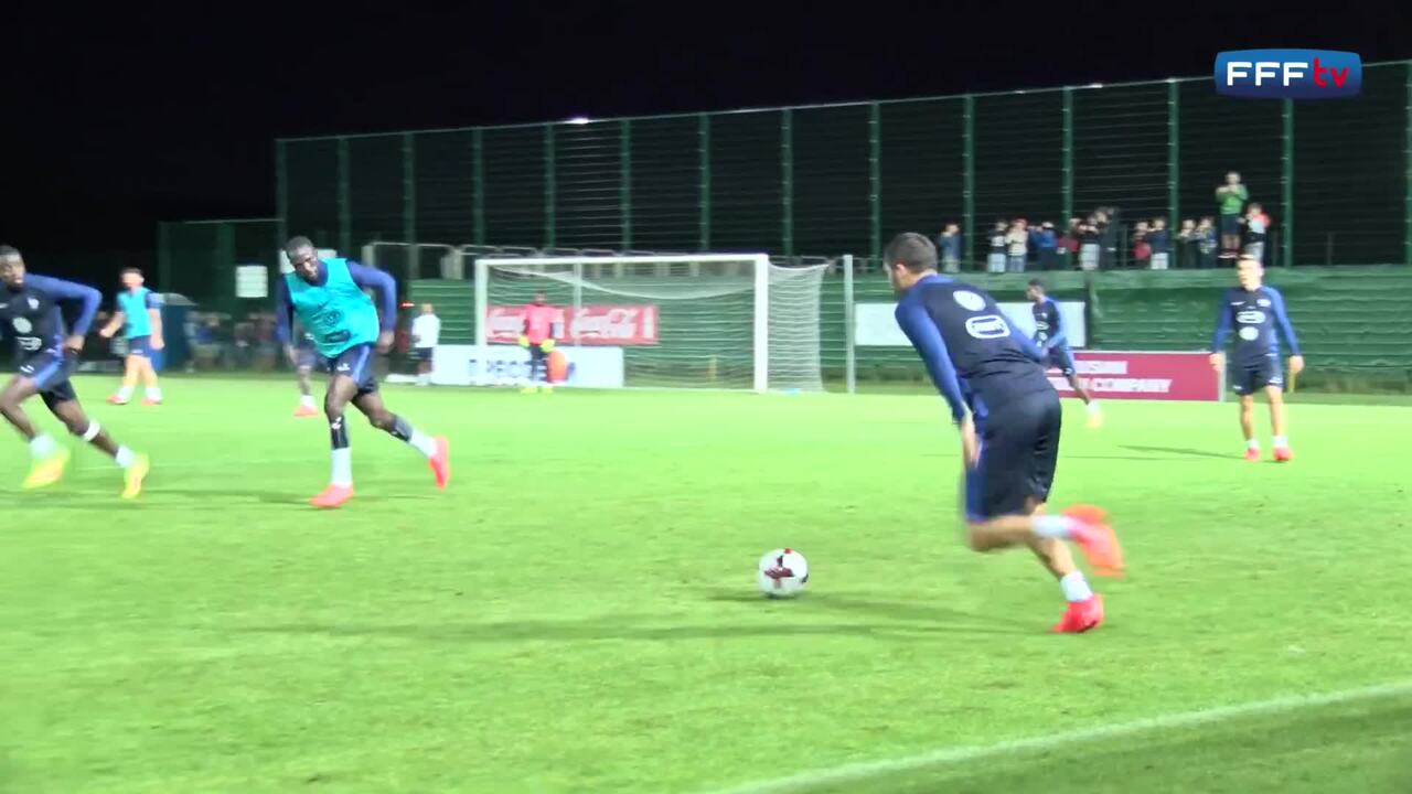 L'entraînement de l'Equipe de France à Minsk