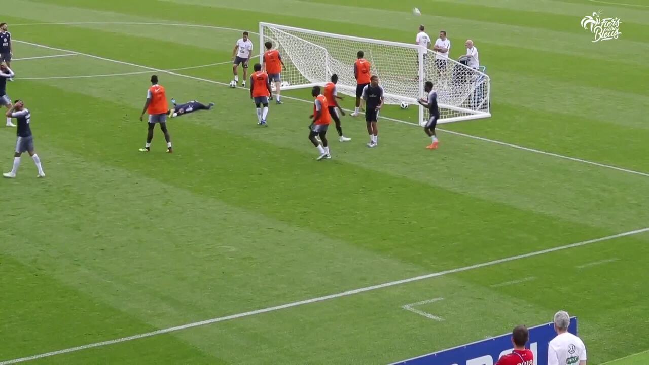 Les buts du match du dernier entraînement