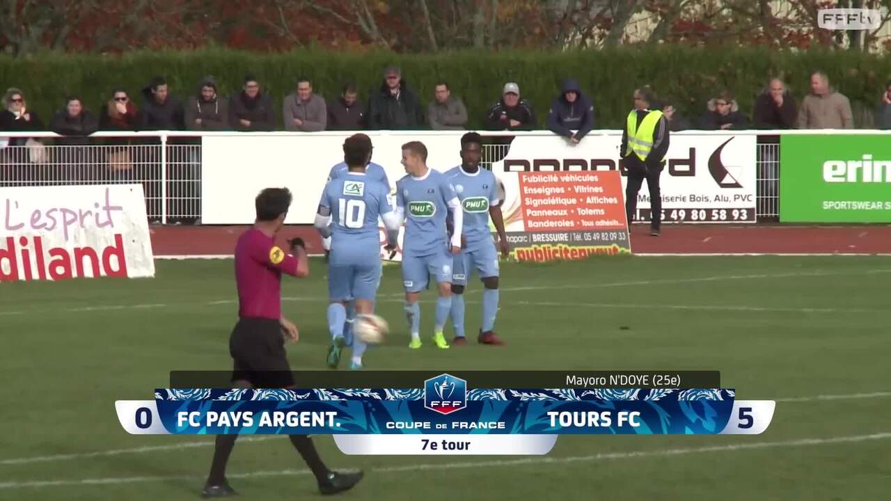Coupe de France, 7e tour FC Pays Argentonnais - Tours FC (0-8), le résumé