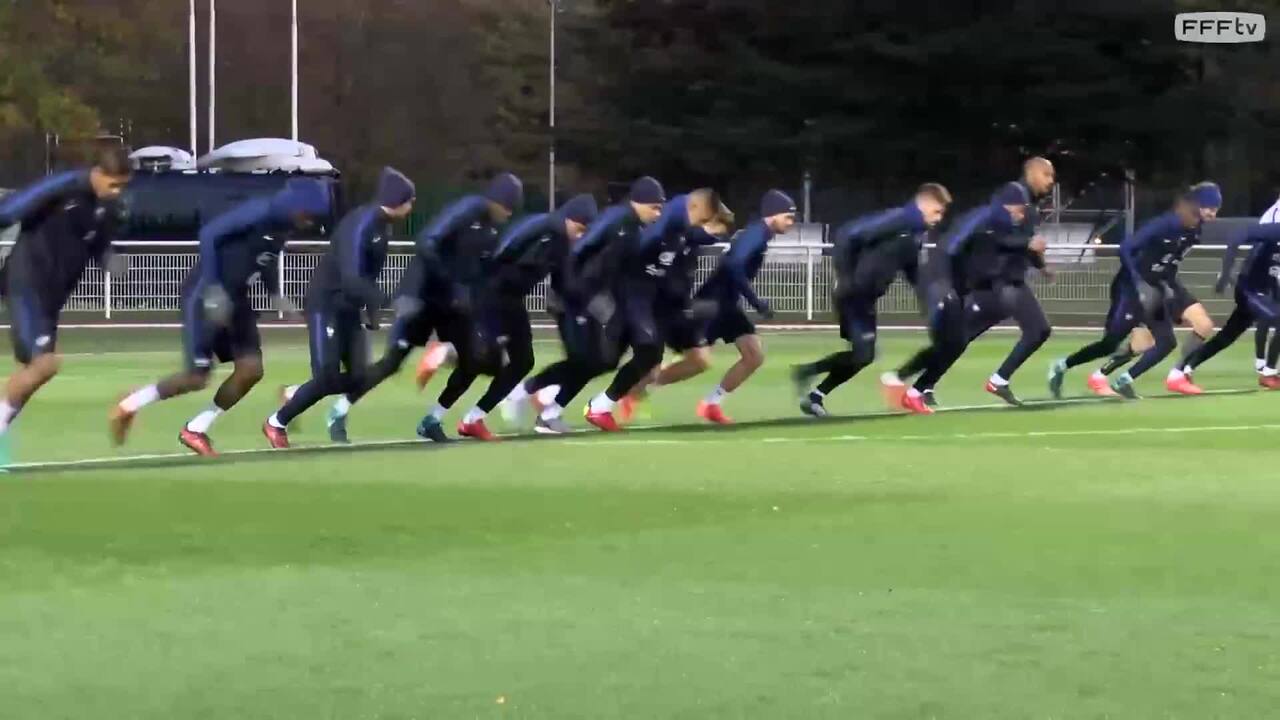 Dernier entrainement à Clairefontaine, reportage