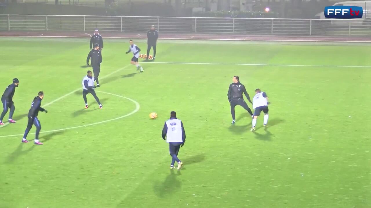 L'entraînement de samedi à Clairefontaine