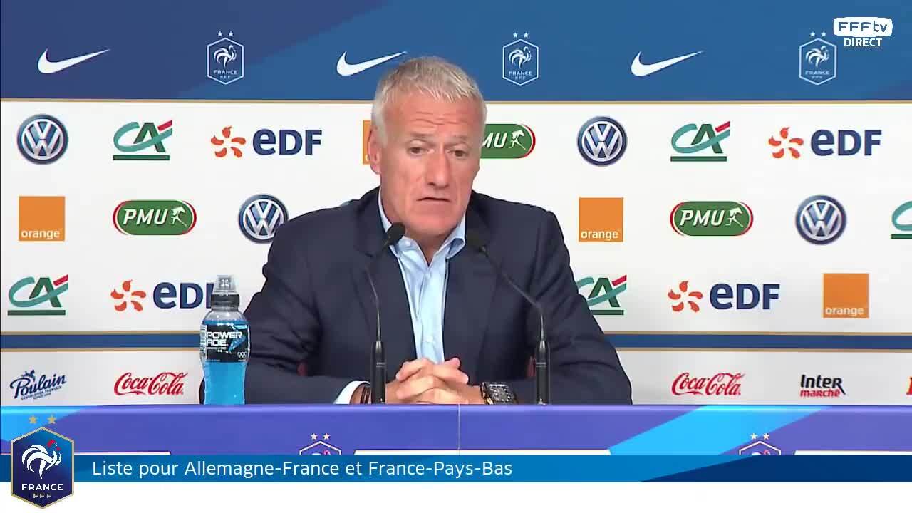L'annonce de liste de Didier Deschamps en replay