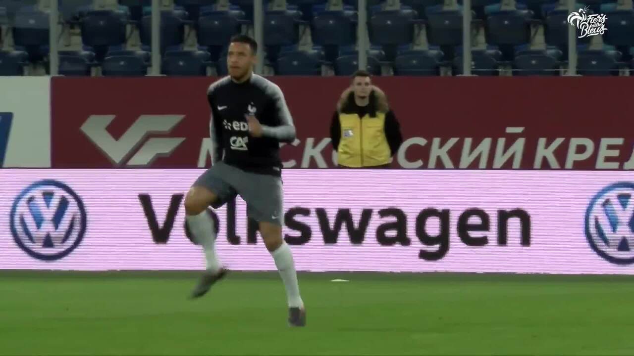 Entrainement avant Russie - France