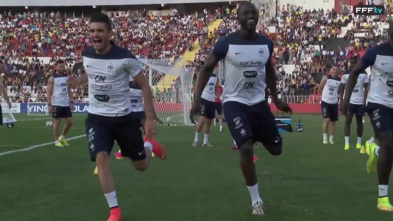 Exercices de vivacité à Ribeirao Preto avant France - Honduras