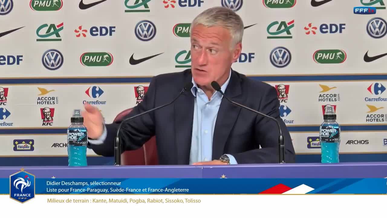 Jeudi 18 conférence de presse de Didier Deschamps en direct (14h)
