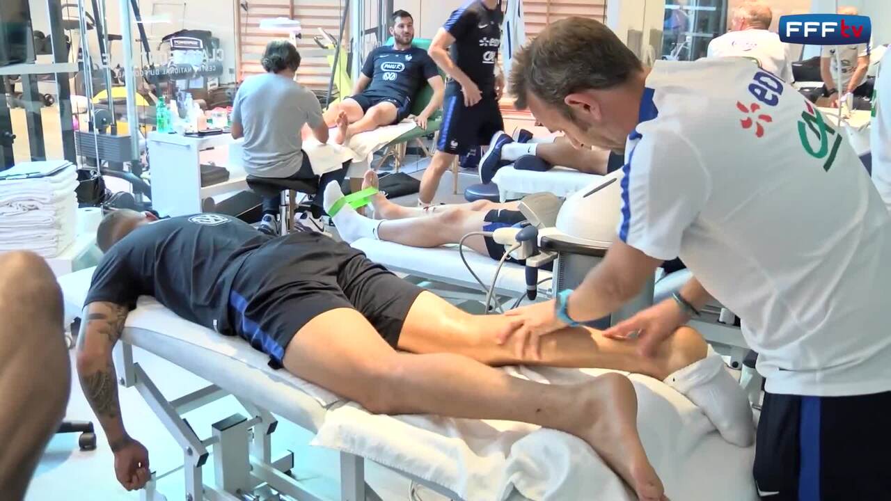 La préparation d'avant séance des Bleus !
