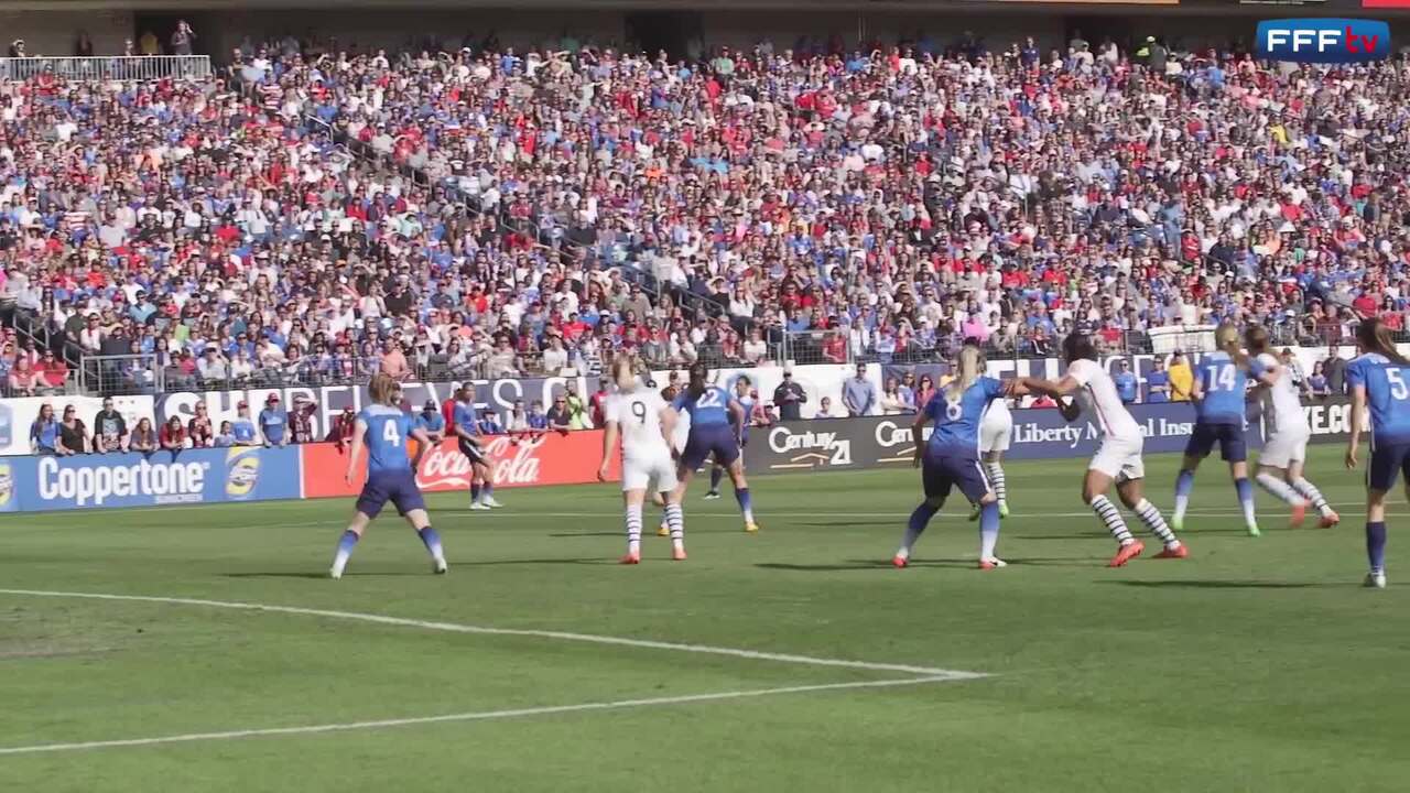 Etats-Unis-France Féminines (1-0) au coeur du match des Bleues (HD)