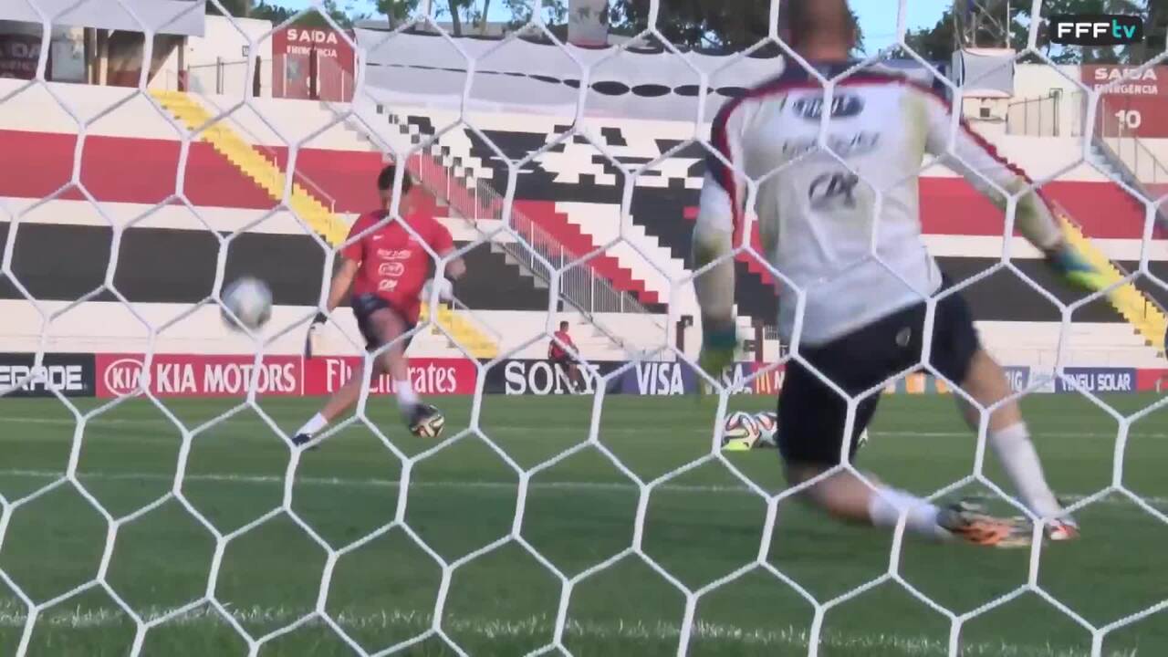Au coeur du spécifique gardiens de but de l'Equipe de France