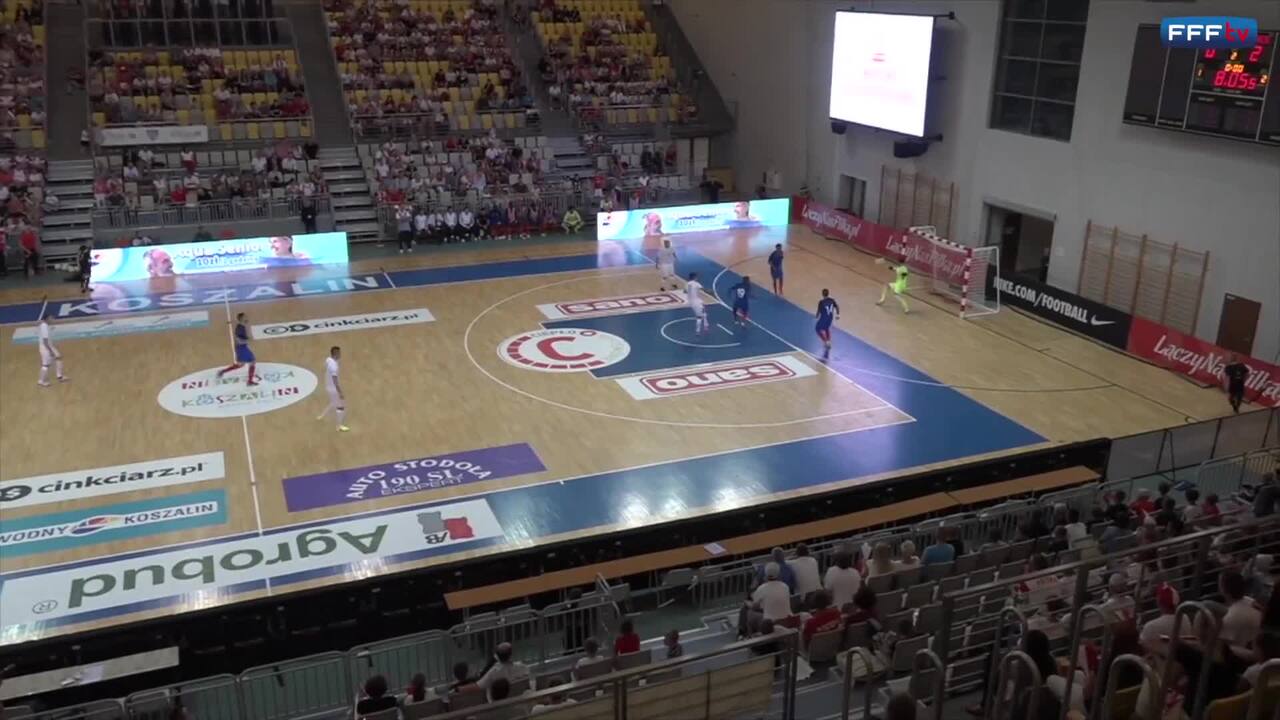 Futsal Pologne-France (3-4), les buts