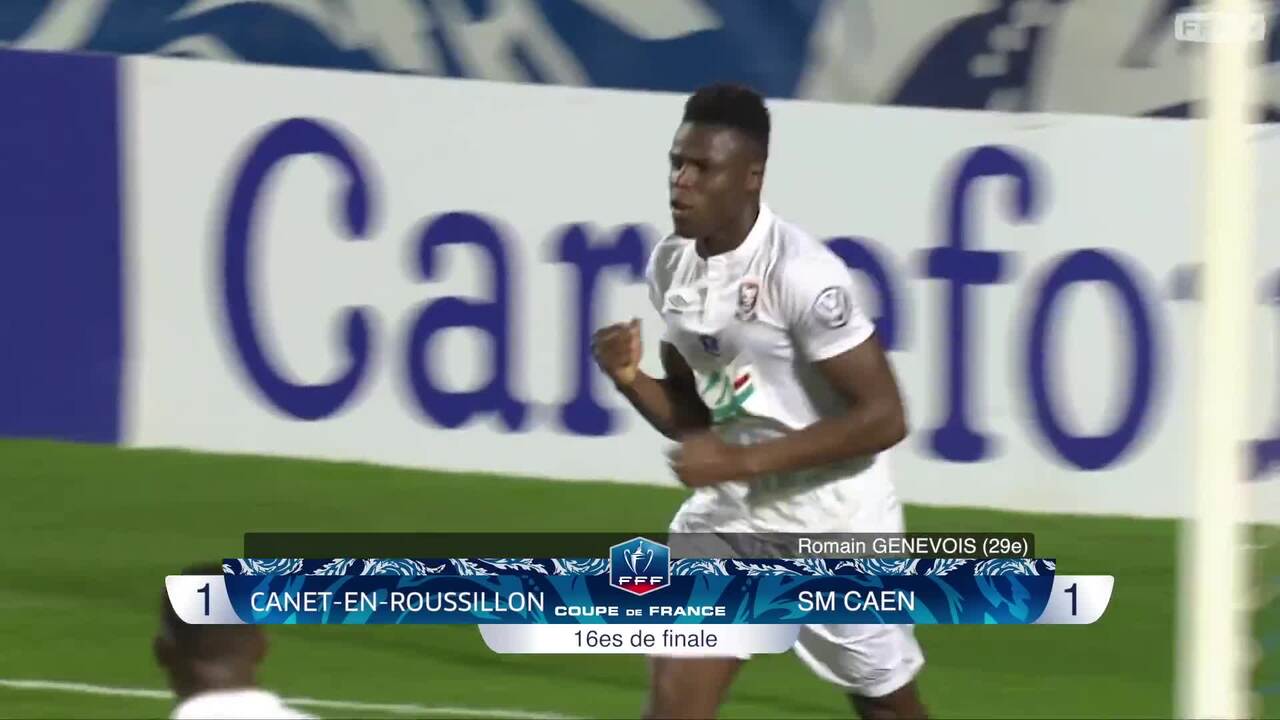 Coupe de France, 16es de finale Canet-en-Roussillon - SM Caen (1-1, 3 tab 4), résumé