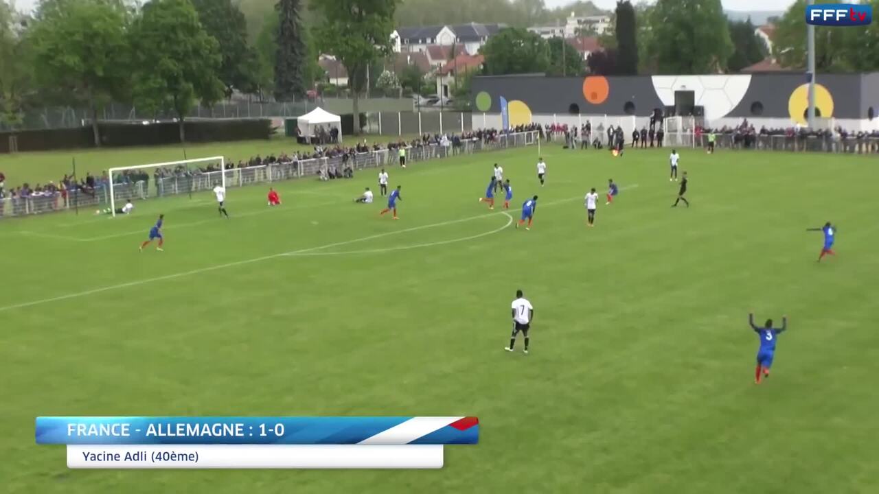 U16 France-Allemagne (1-1), les buts