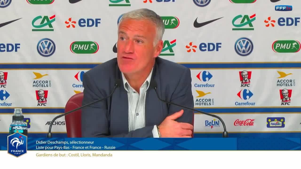 Conférence de presse de Didier Deschamps (le replay)
