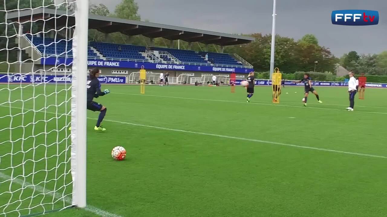 Entraînement avant France-Albanie