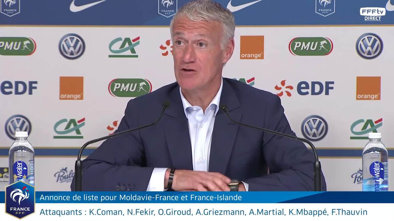 L'annonce de liste et conférence de Didier Deschamps en replay