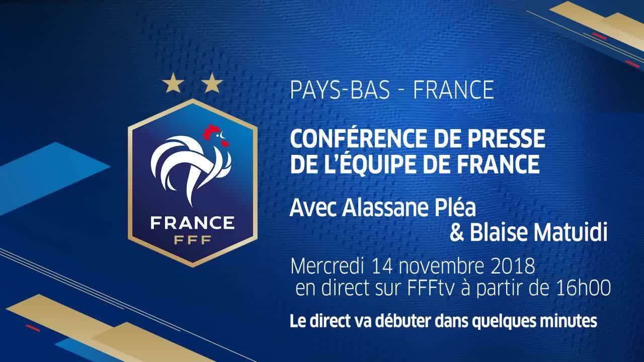 La conférence de presse de Pléa et Matuidi en replay, Équipe de France