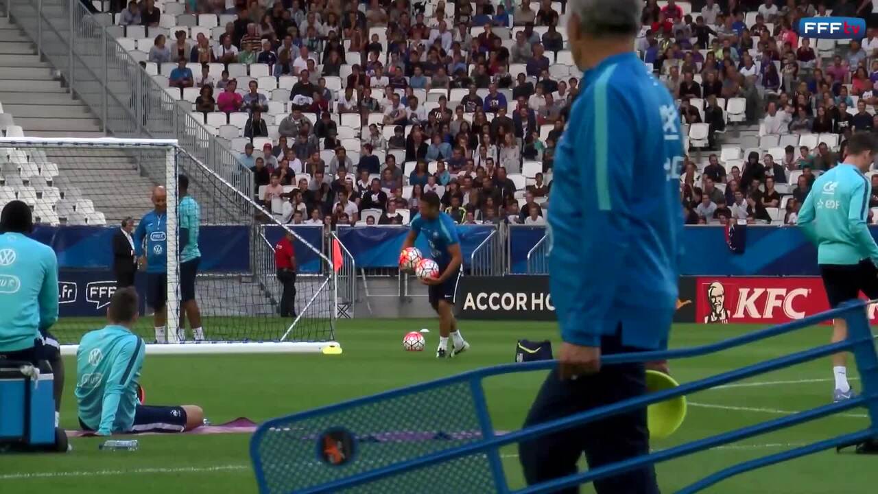 Gestes techniques de Varane à l'entrainement