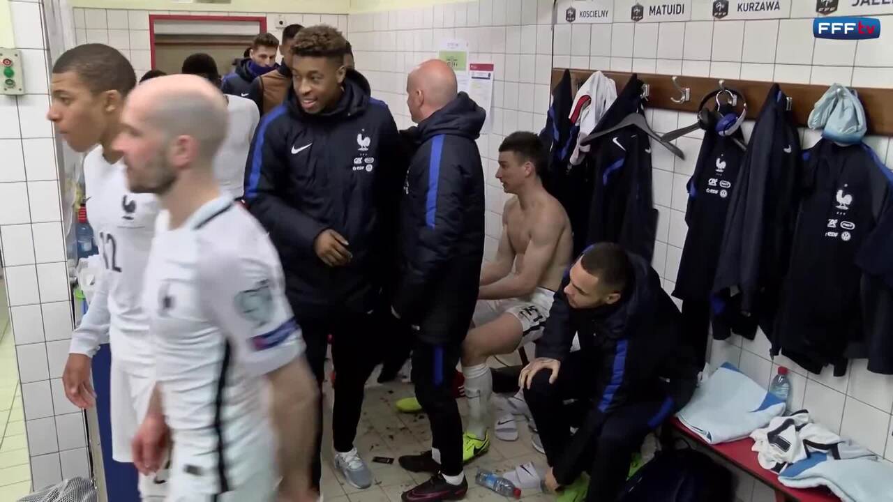 Dans le vestiaire des Bleus après Luxembourg-France !