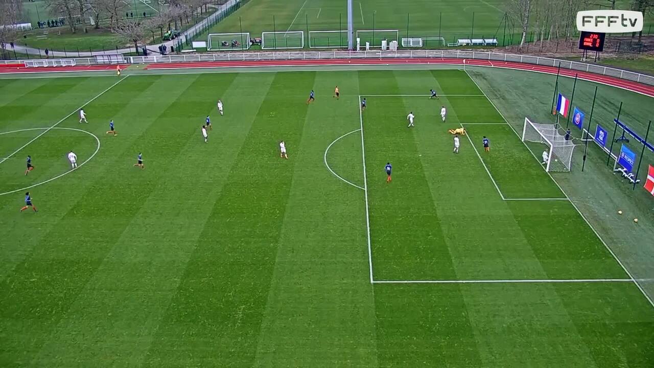 U17 France-Danemark (2-1 et 4-1), les buts