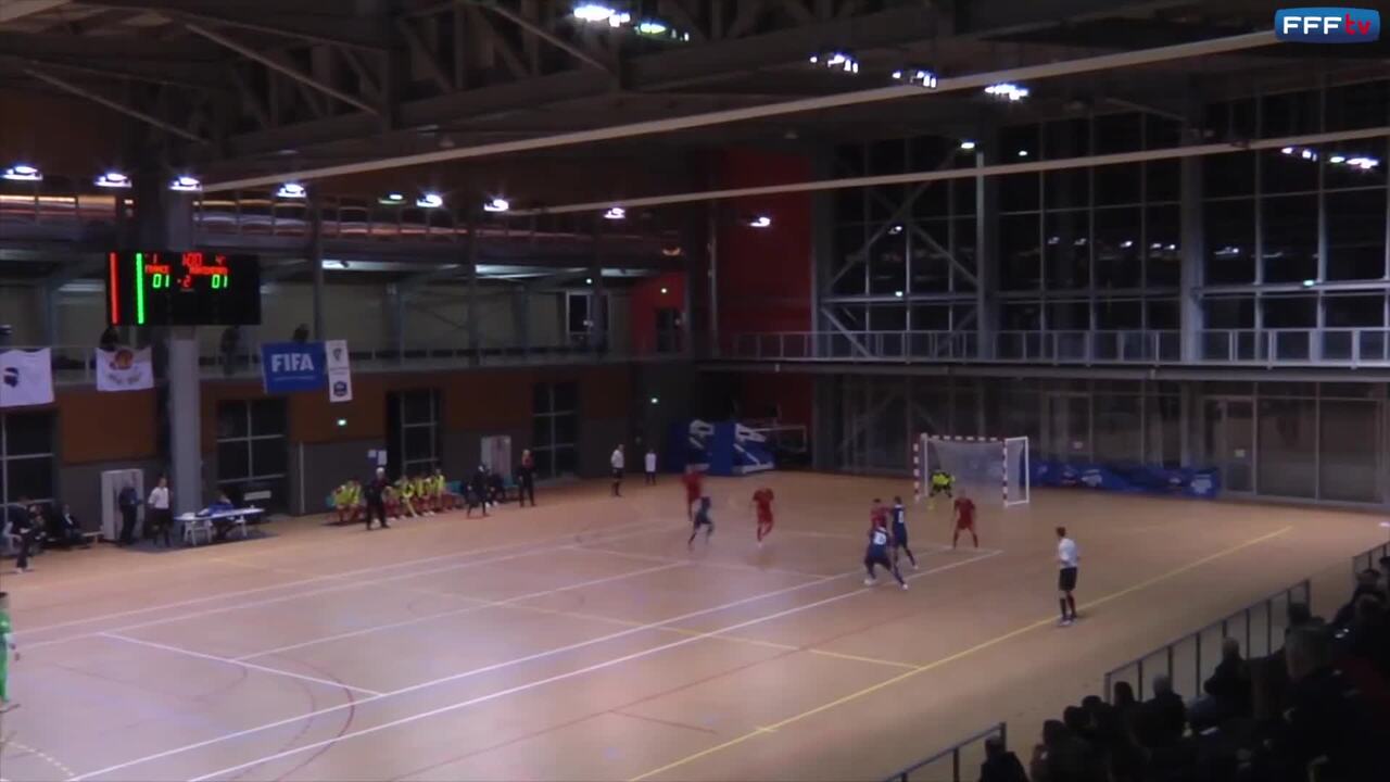 Futsal France-Monténégro (1-1 et 4-2), les buts