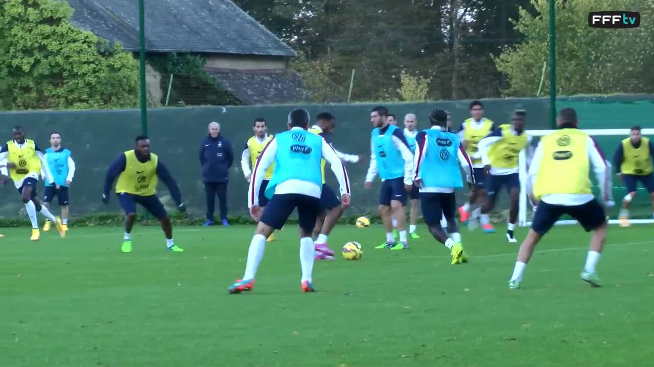 Dernier entraînement des Bleus à Rennes