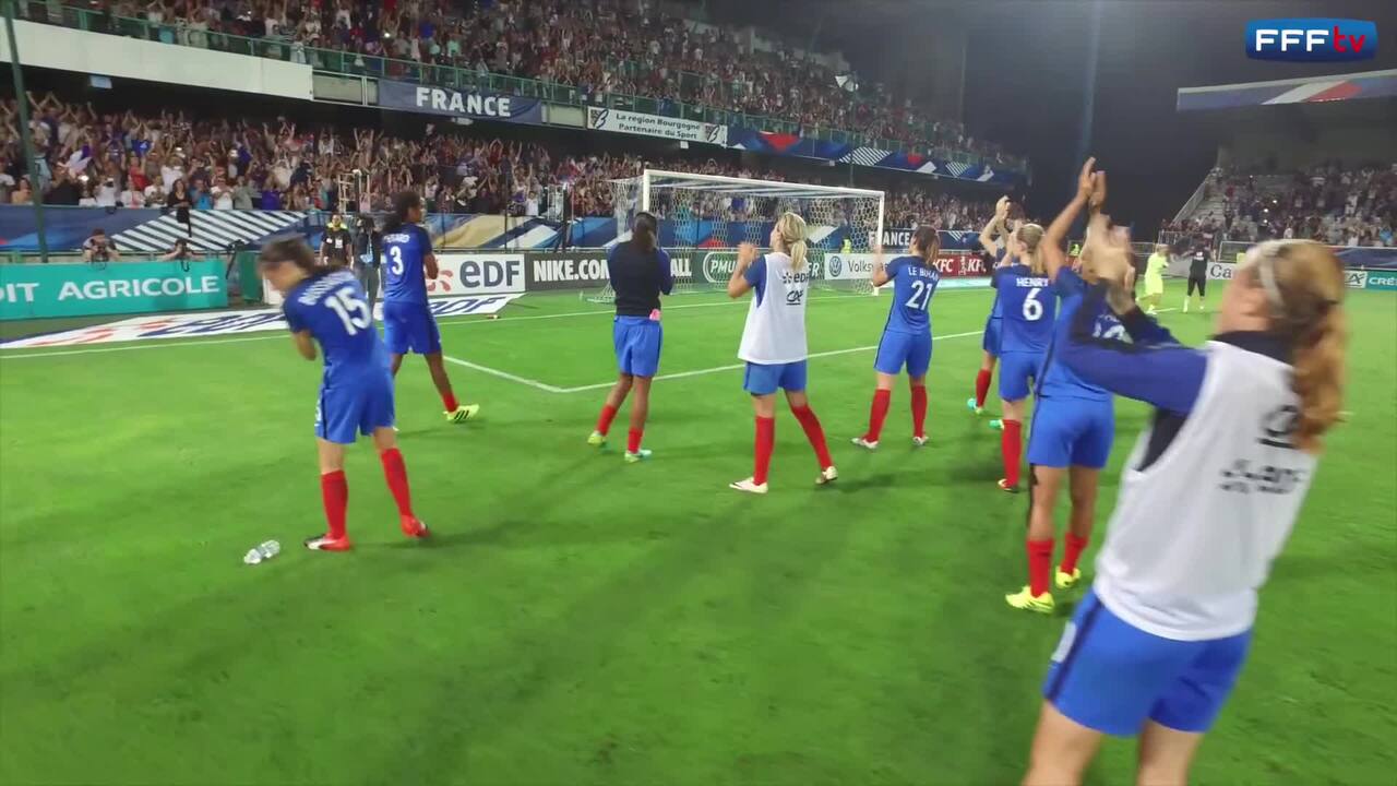 Fém. communion avec le public, départ pour les JO !