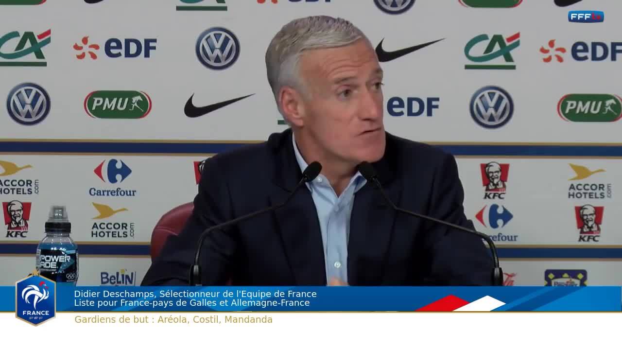 Jeudi 2 novembre à 14h00 Conférence de Didier Deschamps, le replay
