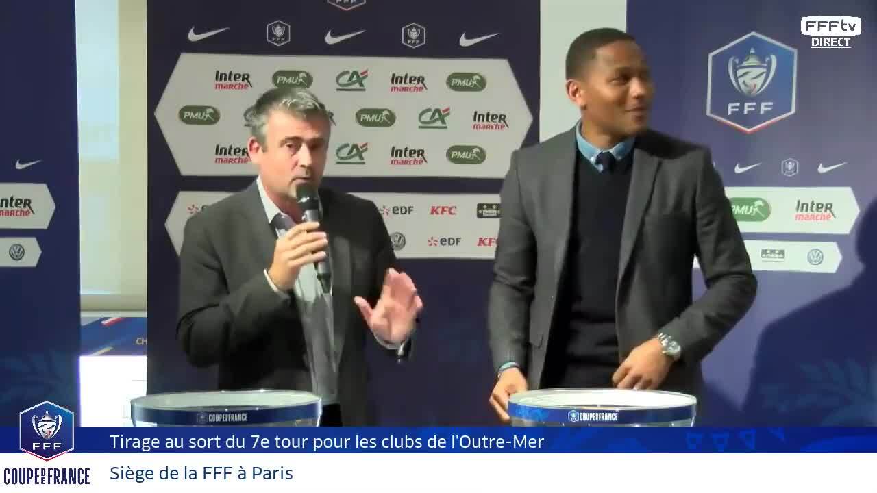 Mardi 30 tirage au sort du 7e tour pour les clubs d'Outre-Mer en direct, Coupe de France 2018-2019