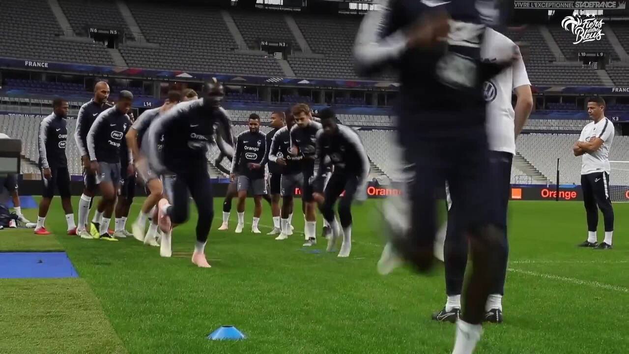 Entraînement au Stade de France, Equipe de France