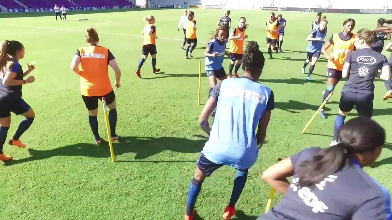 Entraînement avant France-Allemagne