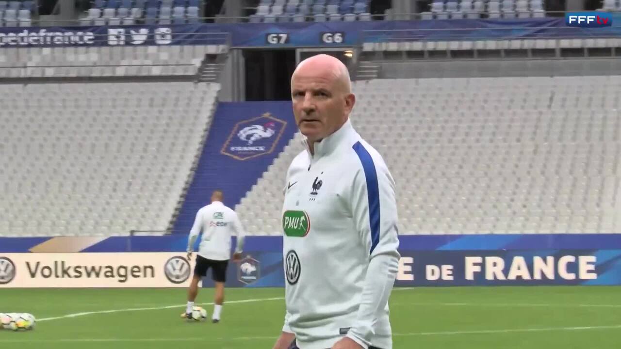 Entraînement veille de match au Stade de France