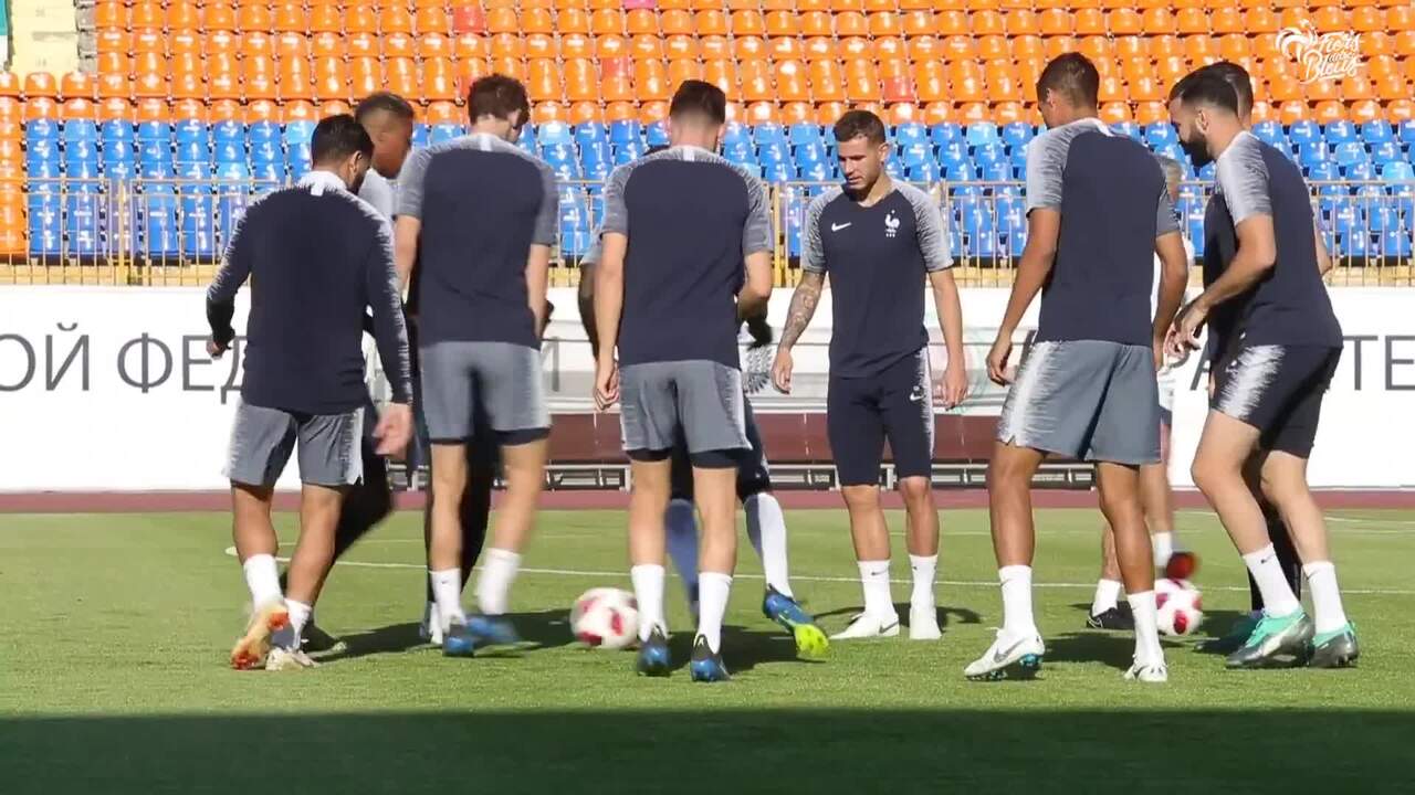 Dernier entraînement avant France-Argentine